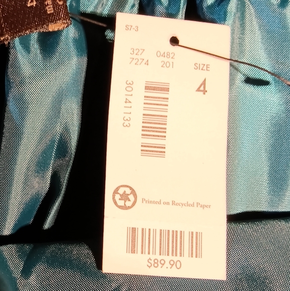 The Limited New With Tag Women's Teal Halter Cocktail Dress, Size 4, - Picture 4 of 10